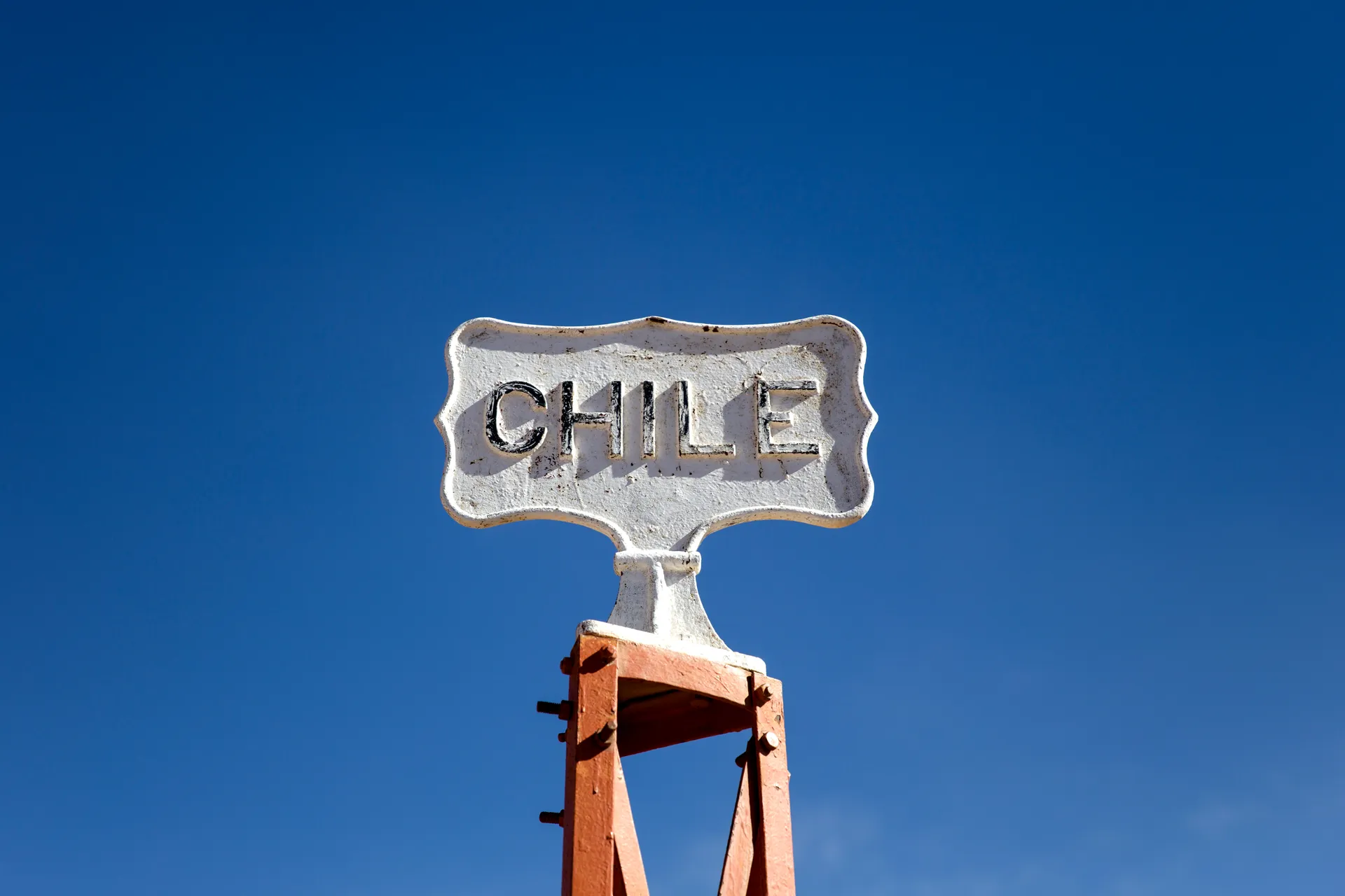 Paisaje de la frontera Bolivia-Chile con la diversidad geográfica regional de Chile